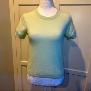 Everlane The Cashmere Tee in Pale Green Women's 100% Cashmere, EUC, size S